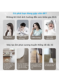 Máy lọc không khí 2 trong 1 kèm chức năng tạo độ ẩm Philips Series 3000 AC2726/00 - Hàng Nhập Khẩu