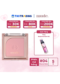 Phấn Má Hồng Mịn Lì Kiềm Dầu Chuẩn Màu mude Flutter Blusher (5g)