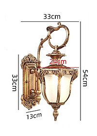 Đèn tường ZNCUS cổ điển trang trí ngoại thất, trang trí cột cổng, hành lang, ban công [ẢNH THẬT 100%].