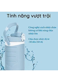 Bình giữ nhiệt 1 lít Việt Nhật , bình nước nhựa giữ nhiệt 1 lít cao cấp - Hàng chính hãng 