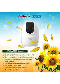 Camera IP Wifi IMOU IPC A22EP chuẩn 1080P Xoay 360 độ -  hàng chính hãng
