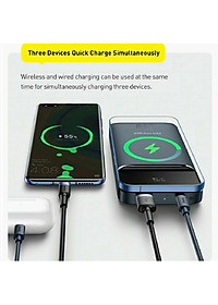 [Mẫu mới 2021]Pin dự phòng sạc không dây tích hợp nam châm Baseus Magnetic Wireless Quick Charging Power Bank (10000mAh) - Hàng chính hãng