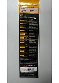 Set Bộ cọ vẽ Acrylic Mont Marte Gallery Series Brush