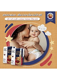 [Bịch] Tã Bỉm AIKUU BEAR Dán/Quần đủ size S56,M50,L48,XL46,XXL44,XXXL42 Chính Hãng