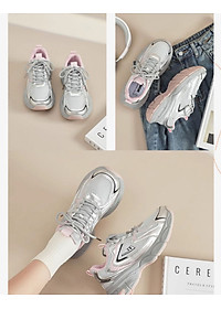 Giày thể thao nữ đế êm nhẹ, thoáng khí đế cao su đúc, chống trơn trượt hạn chế mòn  – GNU2102