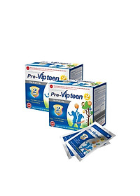 Cốm Pre-Vipteen 2 Bổ Sung Canxi Tăng Chiều Cao, Tăng Sức Đề Kháng Phát Triển Thể Lực Cho Trẻ Hộp 20 Gói