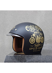 Mũ bảo hiểm Royal kính âm M139 tem V5 đen