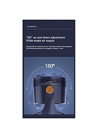 Quạt Điện Làm Mát Để Bàn Chạy Pin 2400mAh Sạc USB Xiaomi-Hàng chính hãng