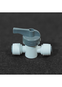 Van 2 đầu dây 6, hai đầu dây 10 nối nhanh, van xả tay, sục rửa màng R.O - Hàng chính hãng