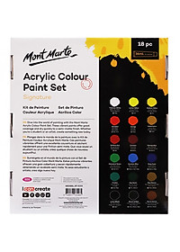 Màu Acrylic Paint Mont Marte Bộ 18/24/36/48 Màu x 36ml