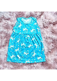 Váy đầm bé gái sát nách thun cotton co giãn giao nhiều hoạ tiết khác nhau cho khách MamLa