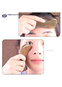COMBO 2 chiếc Cạo gió masssage chăm sóc️ da toàn thân hình chữ S (MH802) - Chăm sóc sức khỏe