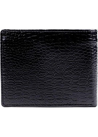 Ví Nam Vân Cá Sấu Huy Hoàng HT2111 (12.5 x 10 cm) - Đen