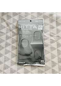 Khẩu Trang Pitta Màu Xám Trắng (Gói 3 cái)