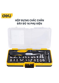 Bộ Dao Điêu Khắc. Chạm, Trổ, Tách Ghép 16 Chi Tiết Deli Cao Cấp Chính Hãng - Đa Năng, Sử Dụng Cho Nhiều Mục Đích DL-DP1