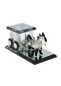 Tượng nước hoa ngựa kéo xe, kèm lọ tinh dầu để xe ô tô