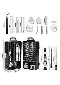Bộ Tua Vít Đa Năng 115 Chi Tiết, Đầu Vít Bằng Thép Hợp Kim HRC60, Có Từ Tính - Chuyên Sửa Điện Thoại, Laptop, Các Thiết Bị Điện Tử - Hàng Chính Hãng