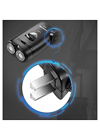 Máy Cạo Râu Sạc Điện 2 Lưỡi Poree PS187 Có Chứ Năng Tự Mài Miễn Thay Lưỡi