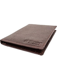Ví đựng passport da bò Huy Hoàng màu nâu HT9106