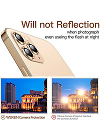 Bộ miếng dán kính cường lực bảo vệ Camera cho iPhone 12 Pro / iPhone 11 Pro Max / iPhone 11 Pro HOTCASE Kuzoom mang lại khả năng chụp hình sắc nét full HD (độ cứng 9H, chống trầy, chống chụi & vân tay, bảo vệ toàn diện) - Hàng nhập khẩu