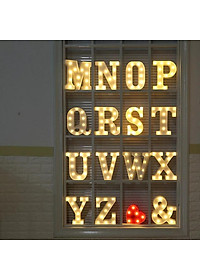 Đèn LED Chữ Cái Loại Lớn 22cm Trang Trí Tiệc Cưới, Sinh Nhật - 26 Chữ Cái