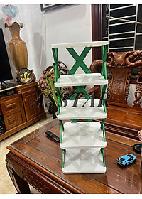 Kệ Để Giày Dép, Kệ Giày 5 Tầng Chữ X Có Thể Tháo Lắp Gấp Gọn 