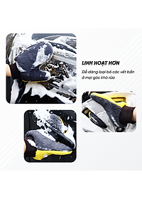 Găng Tay Rửa Xe 2 Mặt Sợi Vải Siêu Mịn, Không Gây Trầy Xước Bề Mặt Sơn | Găng Tay Rửa Xe 2 Mặt Giúp Rửa Xe Nhanh Chóng, Tạo Bọt Tốt, Tránh Trầy Xước Bề Mặt Sơn