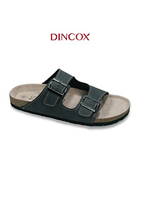 Dép Đế Trấu Nam 2 Khóa Charcoal DC01 Dincox
