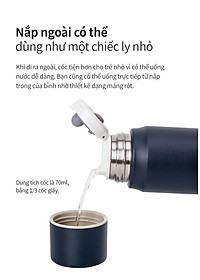 Bình giữ nhiệt Lock&Lock 505ml Maman Cup Vacuum Bottle LHC1487 - Hàng chính hãng, nắp dùng làm cốc nước uống - JoyMall