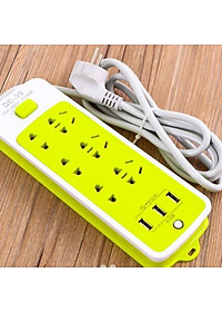 Ổ Điện Đa Năng Chống Giật 3 Cổng USB và 6 Ổ Cắm Thông Minh- Tiện Lợi-An Toàn- Hàng Loại 1-Chính Hãng MINIINN