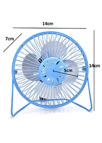 Quạt Để Bàn Mini 4 Cánh - Dùng Để Quạt Hoặc Làm Mát Cho Laptop - Hàng chính hãng