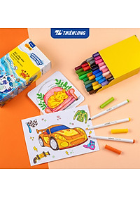Bút lông màu Fiber Pen 36 màu Thiên Long Colokit rửa được tiêu chuẩn Châu Âu an toàn sử dụng tô màu, vẽ tranh SWM-C006