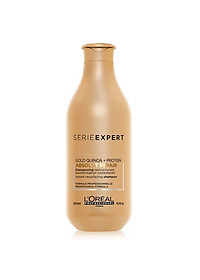 Dầu gội cho tóc hư tổn L'ORÉAL Serie Expert Absolut Repair vàng shampoo 300ml [Mẫu mới]