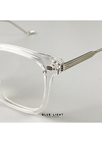 Gọng Kính Cận, Kính Giả Cận Chống Ánh Sáng Xanh Dáng Vuông To Càng Kim Loại Hàn Quốc - BLUE LIGHT