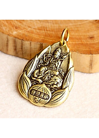 Dây chuyền mặt Phật Bản Mệnh hoa sen bằng đồng - MV02
