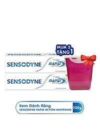 Bộ 2 Kem Đánh Răng Sensodyne Rapid Action Whitening 100g