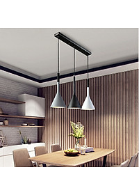 Đèn treo thả trần cao cấp trang trí bàn ăn cao cấp VERSION 3 bóng ngang