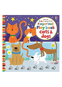 Usborne Baby Very First Fingertrail Play Book Cats And Dogs - Link Mua