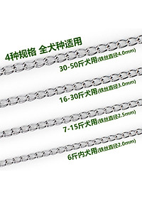 Dây dắt inox kèm vòng cổ cho chó mèo đủ size