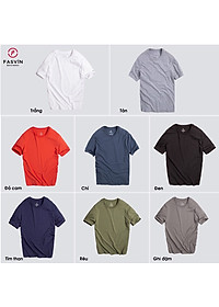  Áo thun nam Fasvin TS20218.HN ngắn tay không cổ vải cotton