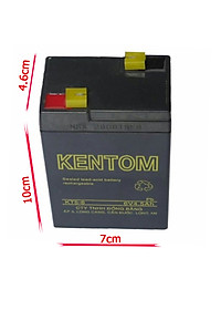 Bình Ắc Quy Khô 6V 5Ah Kentom (Đen)