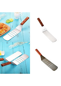 Stainless Steel Metal Griddle Spatula Griddle Accessories Hamburger Turner Scraper Pancake Flipper Great for BBQ Grill