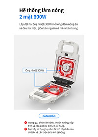 Máy kẹp nướng bánh LocknLock EJB126IVY (600W) - Hàng Chính Hãng