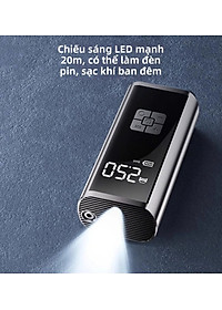 Máy Bơm Lốp Xe Máy Xe Đạp Không Dây Thế Hệ Mới 2025 150PSI LED Display Nhỏ Gọn Mạnh Mẽ Tự Động Ngắt Khi Đủ Hơi