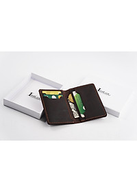 Ví Da Nam Nữ Đựng Thẻ LEALUX Mini Handmade 1
