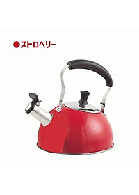 Ấm nước có còi báo khi sôi Pearl Life 1.6L - 2 màu Be & Đỏ - dùng được trên mọi loại bếp - Hàng nội địa Nhật Bản.