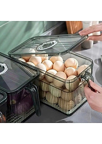 Hộp Đựng Thực Phẩm 3L Có Nắp Tách Nước Và Tay Cầm Tiện Lợi – Hộp Bảo Quản Đồ Ăn Tủ Lạnh - Hộp Lạnh - HÀNG CHÍNH HÃNG MINIIN