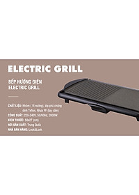Bếp Nướng Điện Lock&Lock Electric Grill EJG231 (2000W) - Hàng Chính Hãng
