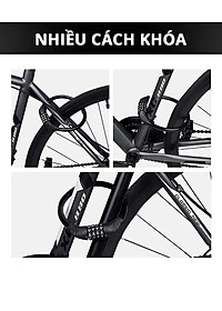 Khóa Dây Xe Đạp Bảo Hành 12 Tháng Khóa Cổng Chống Trộm Xe Máy Chống Cắt  Mật Mã 4 Số Lõi Thép Cao Cấp Cleacco Boro Sport