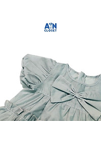 Đầm bé gái họa tiết Nơ xám cotton - AICDBGHE3UQH - AIN Closet